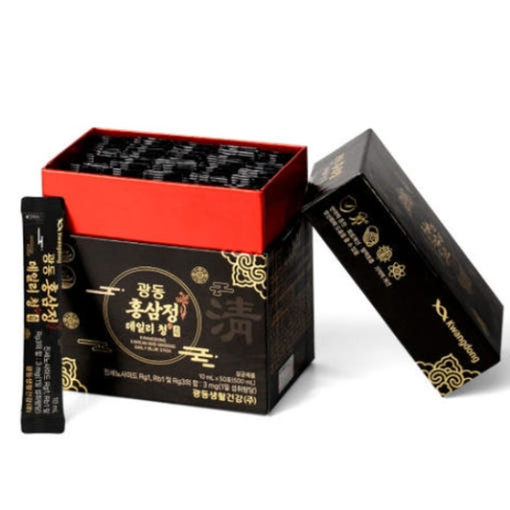 Kwangdong 6-Year Korean Red Ginseng Extract Drink, 50 Sticks